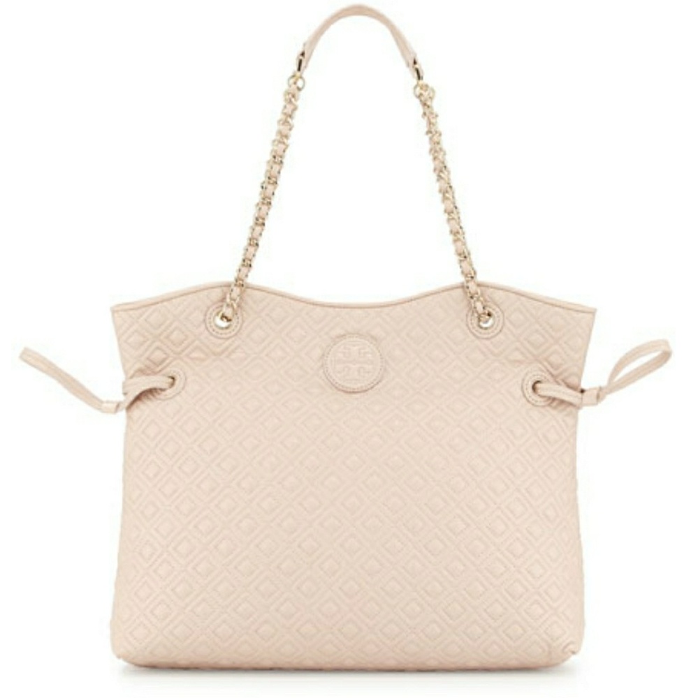 Authentic Tory Burch Marion quilted slouch tote